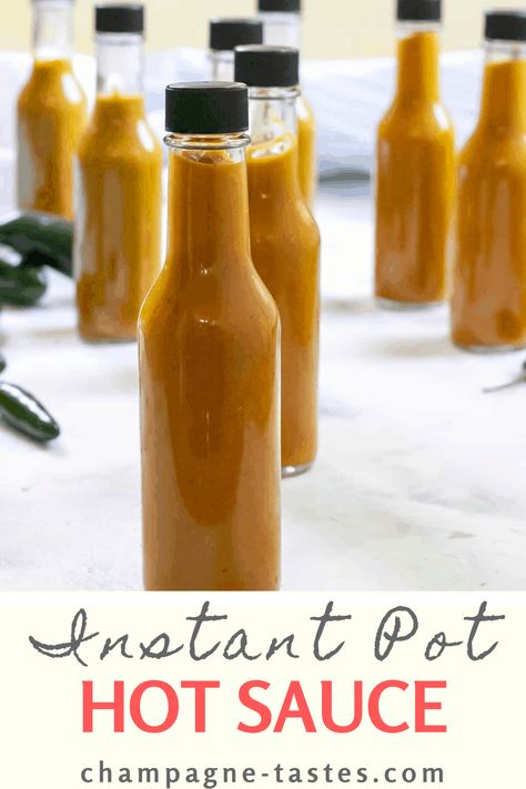 This easy homemade hot sauce uses fresh hot peppers-- like jalapeños, serrano chilis, and habaneros-- and turns them into a delicious sauce in the Instant Pot! (Stovetop directions included.) Simply Happy Foodie, Hot Pepper Recipes, Homemade Hot Sauce, Hot Sauce Recipes, Instant Pot Soup, Easy Instant Pot Recipes, Insta Pot, Hot Spicy, Garden Recipes