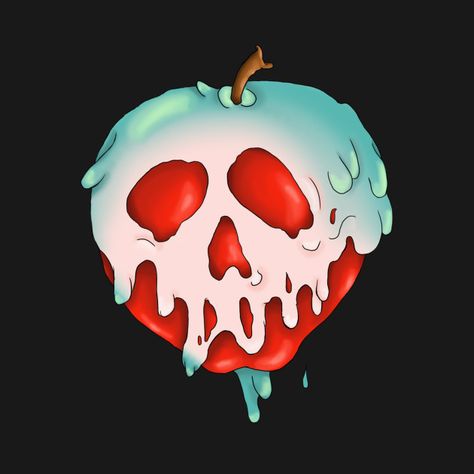 Check out this awesome 'Poisoned+Apple' design on @TeePublic! Makeup Zombie, Poisoned Apple, Painted Objects, Disney Quilt, Poison Apple, Evil Witch, Poison Apples, The Evil Queen, Acrylic Stamp