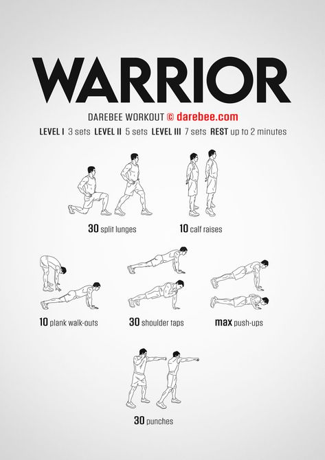 Warrior Workout Beginner Full Body Workout, Army Workout, Workouts Cardio, Warrior Workout, Huff And Puff, Become Stronger, Ab Workout Men, Fitness Challenges, Total Workout