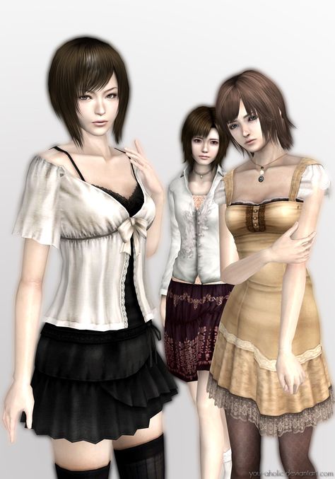 Horror Game Protagonist, Video Game Outfits, Project Zero, Game Protagonist, 일본 패션, Fatal Frame, Japanese Horror, Hxh Characters, Female Protagonist