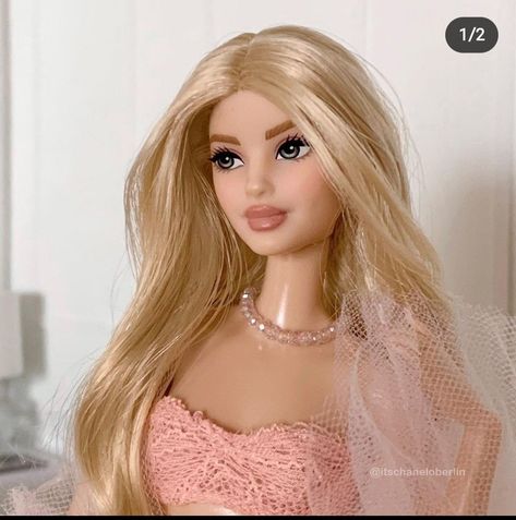 Chanel Oberlin, Barbie Hairstyle, Birthday Hairstyles, Barbie Dress Fashion, Barbie Model, Doll Hair, Barbie Dress, Barbie Clothes, Barbie Fashion