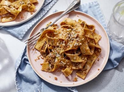 Porcini Pesto Pasta Recipe | Food Network Porcini Pasta, Mary Makes It Easy, Mary Berg, Pesto Pasta Recipes, Small Food Processor, Pesto Pasta, Food Network, How To Cook Pasta, Tasty Dishes