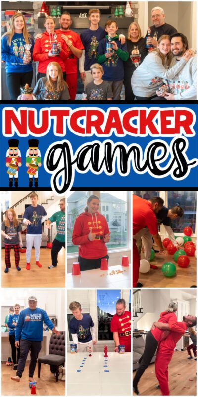 Nutcracker Games, Christmas Games For All Ages, Games With Family, Games Christmas Party, Family Christmas Party Games, Christmas Group Games, Nutcracker Christmas Party, Fun Family Christmas Games, Christmas Party Games For Kids