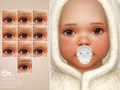 The Sims Resource - Rae Eyebrows Sims 4 Natural Lipstick, Sims 4 Cc Infant Eye Color, Sims 4 Infant Eye Presets, Sims 4 Child Eyebrows, Sims 4 Infant Cc Lashes, Sims 4 Cc Infant Eyebrows, Sims 4 Cc Infant Face, The Sims 4 Cc Infant Eyes, Infant Lashes Sims 4 Cc