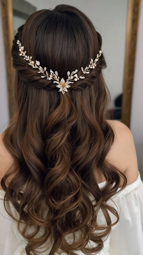 Discover 20 elegant and easy bridal hairstyles for long hair including Indian updos elegant down dos and glamorous wedding accessories such as veils and crowns Get inspired by stunning Pakistani and black bridal hairstyles as well as boho braid style ideas Whether you're a bride-to-be or a hairstylist these H a l f u p D o w n E a s y E l e g a n t looks will make your special day unforgettable Long Hair Wedding Styles With Veil Brides Hairstyle Ideas Black, Bun Designs For Wedding, Bride Braid Hairstyle, Latest Hairstyles For Weddings Indian, Veil Short Hair, Bridal Hair With Flowers, Wedding Hair Down With Veil, Wedding Hairstyles Braid, Brown Hair Straight