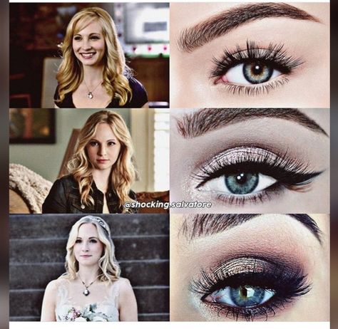 Caroline Forbes Makeup, Movie Hairstyles, Vampire Diaries Makeup, Vampire Diaries Rebekah, Tvd Vampire, Vampire Halloween Costume, Vampire Shows, Vampier Diaries, Photos Poses