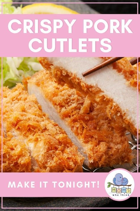 Your Family Will Love This Crispy Pork Cutlets Recipe | Moms Who Think Baked Pork Cutlets, Pork Cutlets Recipe, Pork Cutlet Recipes, Best Pork Recipe, Pork Cutlet, Cutlets Recipes, Source Of Protein, Tomato Relish, Pork Cutlets