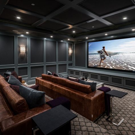 75 Home Theater Ideas You'll Love - March, 2023 | Houzz Small Theater Room, Small Home Theater, Theatre Room Ideas, Home Theater Ideas, Home Theater Room Design, Theater Room Design, Home Cinema Room, Home Theater Decor, Home Theater Setup