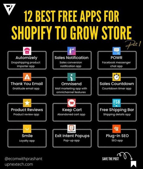 Essential tips for growing your Shopify store’s money and financial stability. Shopify Apps Free, Apps For Marketing, Shopify Store Ideas, Shopify Tips And Tricks, Shopify Business Ideas, Shopify Store Design Ideas, Shopify Notifications, Shopify Store Design, Shopify Hacks