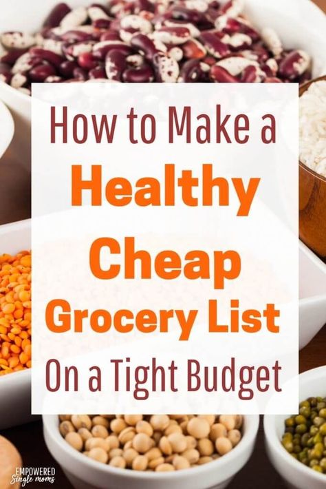 Eat delicious, healthy food even when you are living on a poverty budget. Plan your meals around these 19 foods Cheap Healthy Grocery List, Cheap Healthy Food, Grocery Healthy, Organized Money, Budget Grocery List, Shopping Healthy, Budget Grocery, Cheap Grocery List, Cheap Groceries