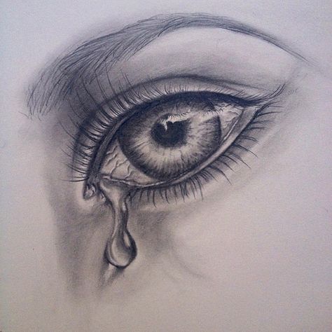 Girl Eyes Drawing, Crying Eyes, Realistic Eye Drawing, Drawing Eyes, Eye Sketch, Drawing Faces, Eye Painting, Amazing Drawings, Eye Tattoo