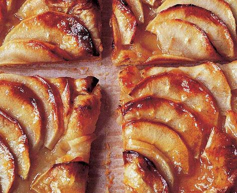 close up of apple slices in an apple tart French Apple Tart Recipe, Apple Tarts, Barefoot Contessa Recipes, French Apple Tart, Apple Tart Recipe, Crumble Pie, Ina Garten Recipes, Barefoot Contessa, Elegant Desserts