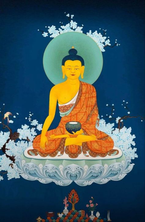 Lotus Moon, Meditating Buddha, Mahayana Buddhism, Shakyamuni Buddha, Buddha Meditation, The Buddha, Tibetan Buddhist, Buddhist Art, Buddhism