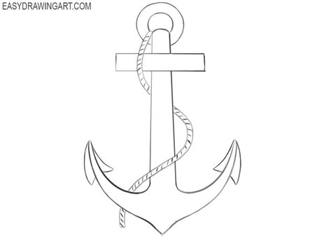 How to Draw an Anchor Anchor Drawing Simple, Anchor Drawing, Anchor Drawings, Card Tattoo Designs, Want To Draw, Free Coloring Sheets, Card Tattoo, Good Cartoons, Carving Designs