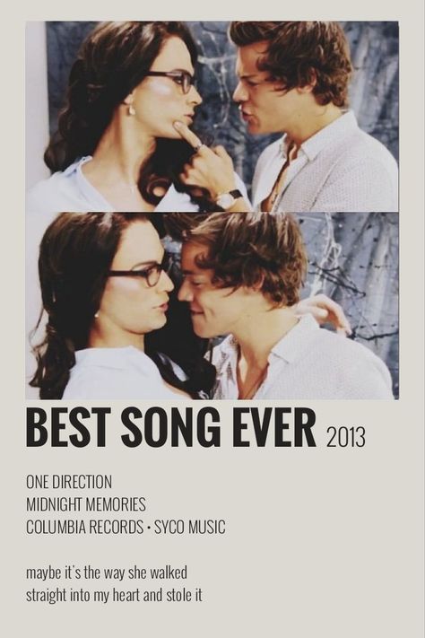 Best Song Ever One Direction, Song Profile, One Direction Best Song Ever, 1d Nails, Four One Direction, 1d Songs, One Direction Music, One Direction Songs, Polaroid Posters