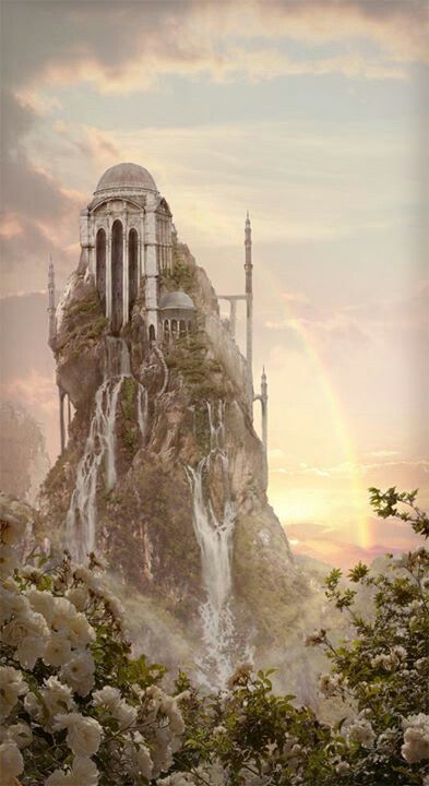 Fantasy castle Bangunan Minecraft, Heroic Fantasy, Fantasy City, Fantasy Castle, Fantasy Setting, Fantasy Places, Matte Painting, A Castle, Fantasy Art Landscapes