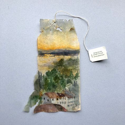 Ruby Silvious (@RubySilvious) / Twitter Ruby Silvious, Leaf Print Art, Textiles Sketchbook, Used Tea Bags, Tea Bag Art, Textiles Projects, Creative Textiles, Tea Leaf, Emily Dickinson