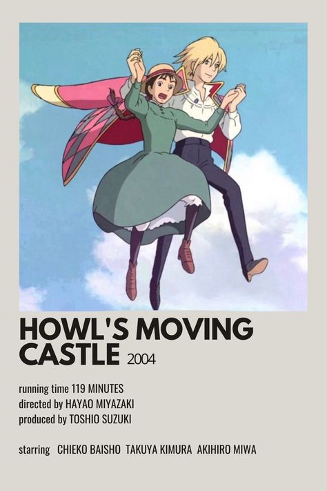 Howl's Moving Castle Movie, Ghibli Poster, Castle Movie, Studio Ghibli Wallpaper, Ghibli Wallpaper, Studio Ghibli Poster, Walpapers Cute, Film Posters Minimalist, Wallpaper Retro