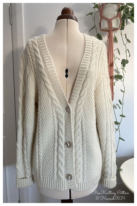 Ribbed Cardigan Knitting Pattern, Cable Knit Cardigan Pattern, Aran Cardigan Knitting Pattern Free, Free Knitting Patterns For Women Cardigan, Knit Cable Cardigan Pattern, Folklore Cardigan Pattern, Women’s Knitted Cardigan Patterns, Aran Cardigan Knitting Pattern, Ladies Aran Cardigan Knitting Pattern