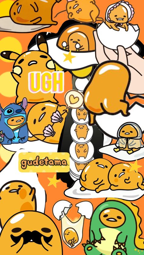 Gudetama #gudetama #sanrio #yellow #wallpaper #ugh #lazyegg #yellowwallpaper #lockscreen Gudetama Wallpaper, Sanrio Yellow, Gudetama Sanrio, Sharpie Art, Sanrio Wallpaper, Yellow Wallpaper, More Wallpaper, Pusheen, Tokyo Ghoul