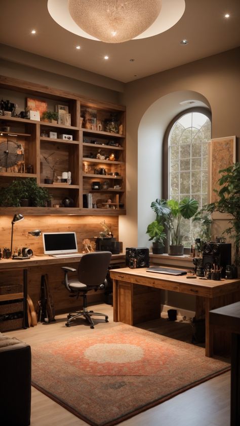 The Benefits of a Well-Designed Hobby Room 10 Cosy House Design, Wood Desk Design, House Apartment Ideas, Comfortable Reading Nook, Painted Bedroom, Gaming Room Ideas, Cosy House, Diy Space, Moody Interiors