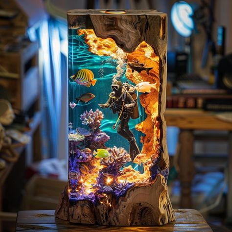 This Table Lamps item by GooseResin has 35 favourites from Etsy shoppers. Is dispatched from Hong Kong. Listed on 08 Sep, 2024 Ocean Lamp, Ocean World, Led Projects, Sea Life Art, Free Diving, Wood Lamp, Home Decor Christmas, Diy Resin Crafts, Wood Lamps