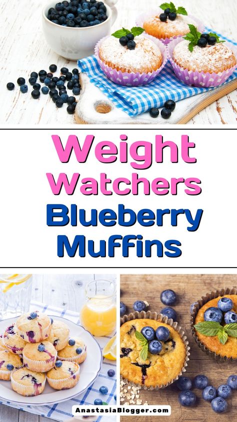 Weight Watchers Blueberry Muffins Recipe Weight Watchers Banana Muffins, Weight Watchers Blueberry Muffins, How To Store Blueberries, Weight Watcher Cookies, Weight Watchers Muffins, Greek Yogurt Smoothie, Blueberry Muffins Recipe, Weight Watchers Program, Weight Watchers Dessert Recipes