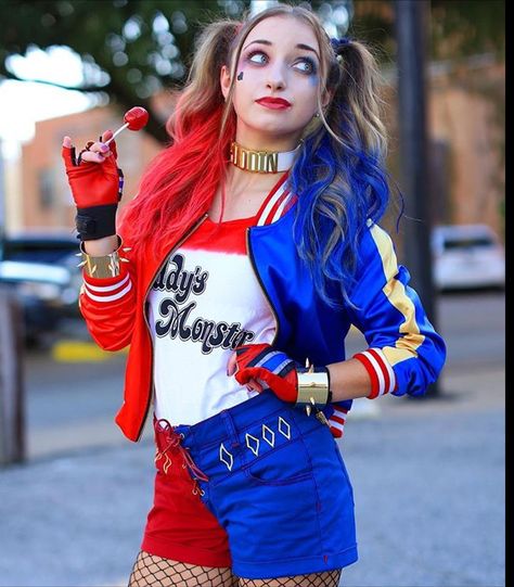 Halloween Costume Teenage Girl, Harley Quinn Disfraz, Arley Queen, Halloween Costumes Women Scary, Costumes For Teenage Girl, Teenage Halloween Costumes, Best Diy Halloween Costumes, Harley Quinn Halloween Costume, Halloweenský Makeup