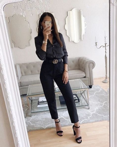 Looks sofisticados que te motivarán a dejar de ser ‘Nini’ Fashionable Work Outfit, Chique Outfits, Outfit Chic, Perfect Summer Outfit, Summer Work Outfits, Looks Black, Casual Work Outfits, Looks Chic, Work Outfits Women