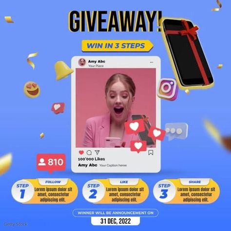 giveaway Instagram Post|Order Now Instagram Competition Post Design, Selfie Contest Poster Design, Video Competition Poster, Sales Competition Ideas, Photo Contest Poster Design, Giveaway Design Ideas, Giveaway Social Media Post, Photo Contest Poster, Giveaway Post Design