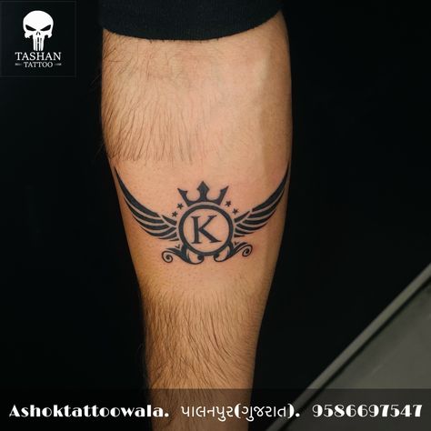 TashanTattoo
AshokTattooWala
S.20. Tirupati plaza
Opp. New bus stand
Near gd modi collage
Palanpur (gujrat)
9586697547
9687533310 K Name Tattoo Design, K Name Tattoo, Egal Tattoo, K Letter Tattoo, Letter K Tattoo, Wings Tattoo Design, V Tattoo, K Letter, Sun Tattoo Designs