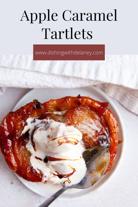 Puff Pastry Tartlets, Caramel Tartlets, Apple Tartlets, Apple Center, Apple Pastry, Apple Puff Pastry, Strawberry Balsamic, Holiday Baking Recipes, Summer Baking