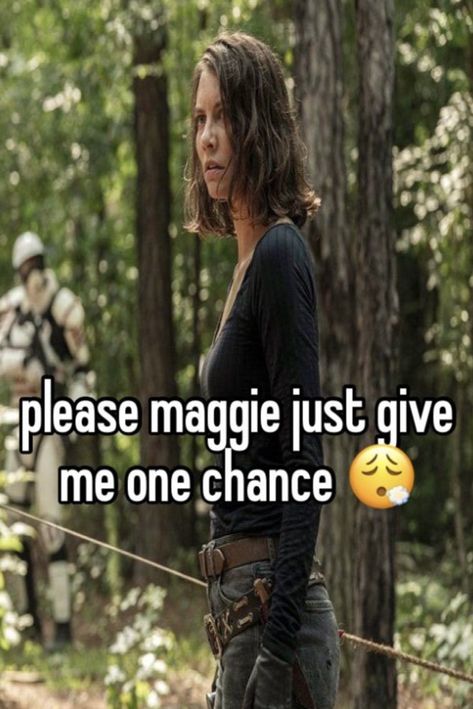 Twd Whispers, The Walking Dead Maggie, Daryl Dixon Funny, Twd Memes, Twd Funny, Walking Dead Cast, Lauren Cohan, Stuff And Thangs, Fictional World