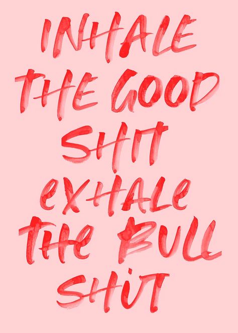 Typography & Quotes – Poster Wall Sweater Quotes, Let Go Of Negativity, Love And Peace, Inhale Exhale, The Bull, Happy Words, Positive Self Affirmations, Typography Quotes, Self Quotes