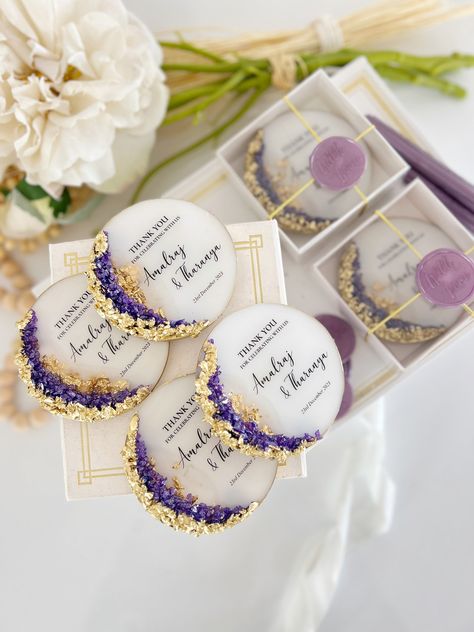 Purple Wedding Party, Nikkah Favors, Unique Wedding Presents, Wedding Favours Magnets, Anniversary Favors, Party Favors Wedding, Engagement Favors, Wedding Initials, Custom Wedding Favours