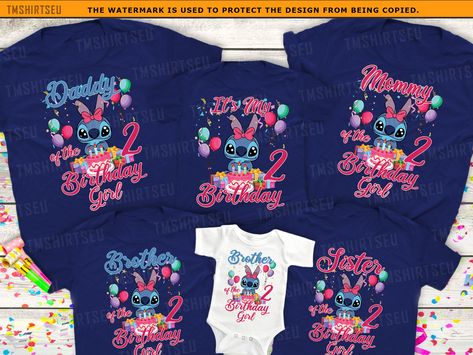 Stitch Birthday Girl Shirts, Lilo And Stitch Birthday Family Shirts, Stitch Birthday Shirt, Birthday Girl Shirts, Disney Birthday Shirts Stitch Second Birthday, Stitch Family Shirts, Stitch Birthday Shirts Ideas, Lilo And Stitch Birthday Party Shirts, Stitch Birthday Shirt, Disney Birthday Shirts, Stitch Birthday Girl Shirt, Lilo And Stitch Birthday, Birthday Family Shirts