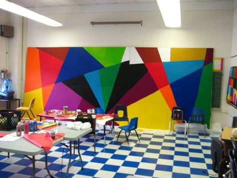 Bernard Williams: My Art Projects with Communities and Schools: Summer Mural Project at Boone Elementary School 2011 Projects School, معرض فني, 3d Templates, Collaborative Art Projects, School Hallways, School Wall Art, School Murals, Group Art, Collaborative Art