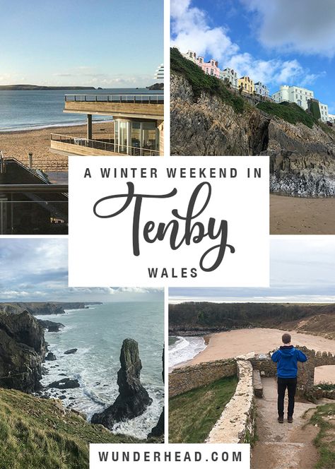 A Winter Weekend in Tenby - Wales - Wunderhead Travel Blog Wales In Winter, Tenby Wales, Pembroke Castle, Castle Beach, Pembrokeshire Wales, Pembrokeshire Coast, Winter Weekend, Wales Travel, Visit Wales