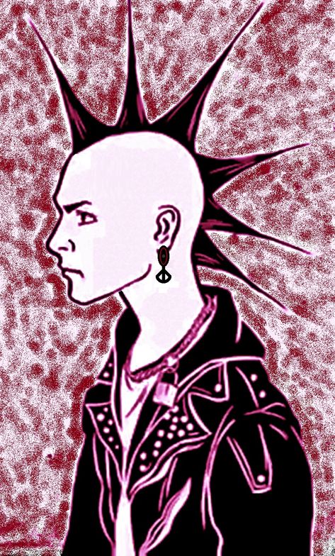 Punk Rock Art Drawing, Punk Sketches, Punk Art Style, Punk Art Drawings, Punk Comic, Pop Punk Art, Punk Character Design, Punk Drawing, Punk Illustration