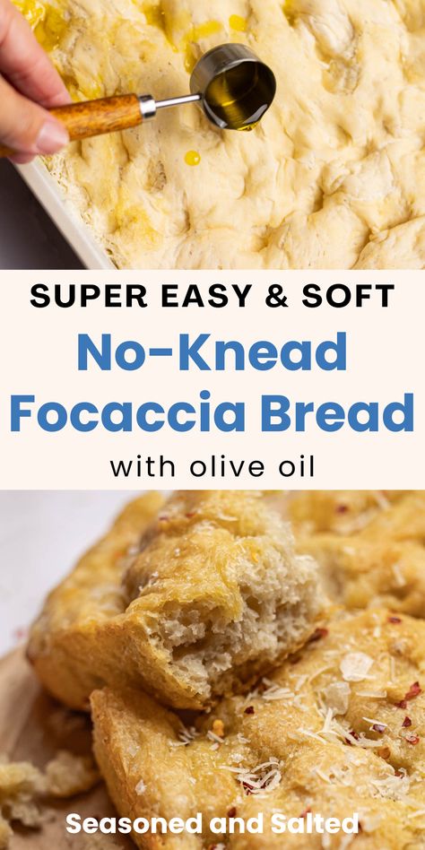 Easy No Knead Foccacia Bread, Quick And Easy Focaccia Bread, Quick Foccacia Bread Fast, Single Serve Focaccia, Quick Bread Recipes Easy Loaf Pan, Fast Focaccia Bread, Faccocia Bread Recipe, Faccia Bread Recipes, No Knead Foccacia Bread