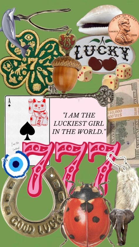 i’m a lucky girl Lucky Girl Wallpaper, Four Clover Leaf, Access Consciousness, Lucky Me, Self Affirmations, Wall Papers, March Madness, Positive Self Affirmations, Manifestation Affirmations