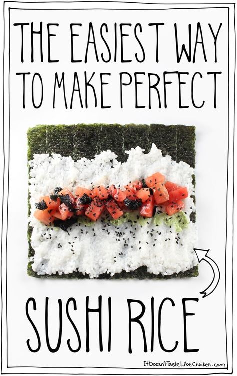 Perfect Sushi Rice, Making Sushi At Home, Sushi Rice Recipes, Sushi Recipes Homemade, Making Sushi, Easy Sushi, Sushi At Home, Diy Sushi, Sushi Night