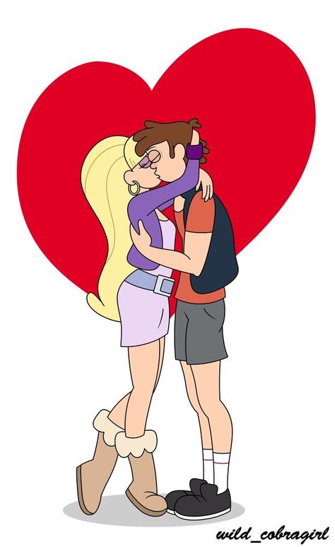 Dipper and Pacifica (Gravity Falls) (c) 2012 Alex Hirsch & Disney Dipper And Bill, Dipper And Pacifica, Alex Hirsch, Gravity Falls Dipper, Gravity Falls Funny, Mr Beast, Desenhos Gravity Falls, Gravity Falls Fan Art, Gravity Falls Comics