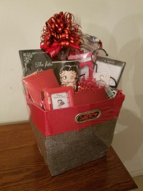 Betty Boop Gift Basket Betty Boop Gift Ideas, Betty Boop Gifts, Christmas Pajama Party, Birthday Planning, Pajama Party, Christmas Pajamas, Gift Basket, Betty Boop, Gift Baskets