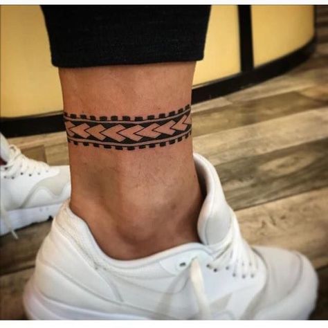 Ankle Band Tattoo, Leg Band Tattoos, Samoan Tattoos, Forearm Band Tattoos, Maori Tattoos, Band Tattoos, Anklet Tattoos, Maori Tattoo Designs, Tattoo Trend