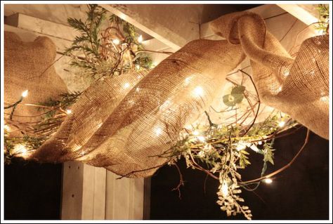 decorating a porch with burlap ribbon, home decor, outdoor living, porches, The best part of this project is the way it looks in the evening Rag Curtains, Hometalk Diy, Diy Christmas Lights, Christmas Front Porch, Burlap Crafts, Diy Headboard, Table Makeover, Christmas Porch, Burlap Ribbon