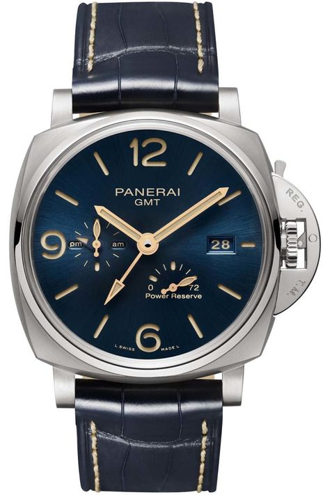 Panerai 45mm Luminor Due GMT Stylish Watches Men, Panerai Watches, Smart Men, Panerai Luminor, Stylish Watches, Dive Watches, Dark Brown Leather, Swiss Watches, Watch Collection