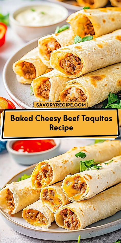 Beef Taquitos Recipe, Mexican Taquitos, Beef Roll Ups, Beef Taquitos, Crispy Rolls, Taquitos Beef, Ground Beef Seasoning, Taquitos Recipe, Savory Recipe