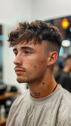 Low Taper Messy Fringe, Messy Fade Haircut Men, Men Summer Haircut, Messy Fringe Men, Crop Haircut Men, Fringe Haircut Men, French Crop Hair Men, French Crop Haircut, Mens Messy Hairstyles