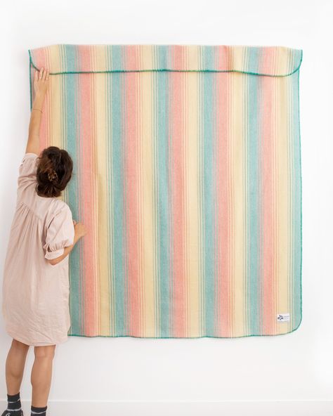 How to hang a blanket on the wall Blankets Hanging On Wall, How To Hang A Blanket On The Wall, Blankets On Wall, Hanging Blankets On Wall, Goodbye Message, Wall Blanket, Blanket On Wall, Stationary Store, Room Vibes